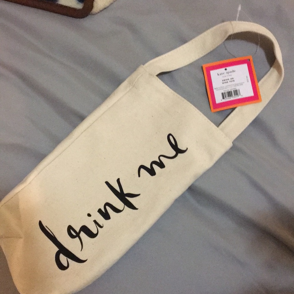 Kate Spade - drink me wine tote